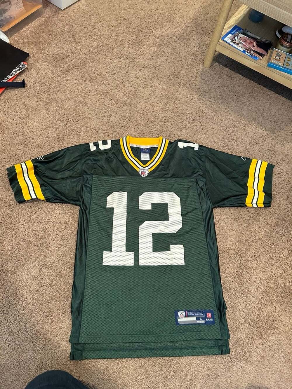 Men’s Small Reebok Green Bay Packers Aaron Rodgers Jersey